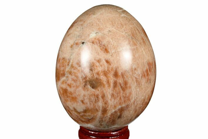 Polished Peach Moonstone Egg - Madagascar #182436